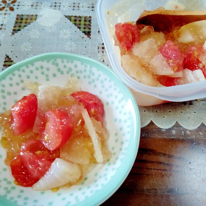 ミニトマトと大根の和風ジュレサラダ